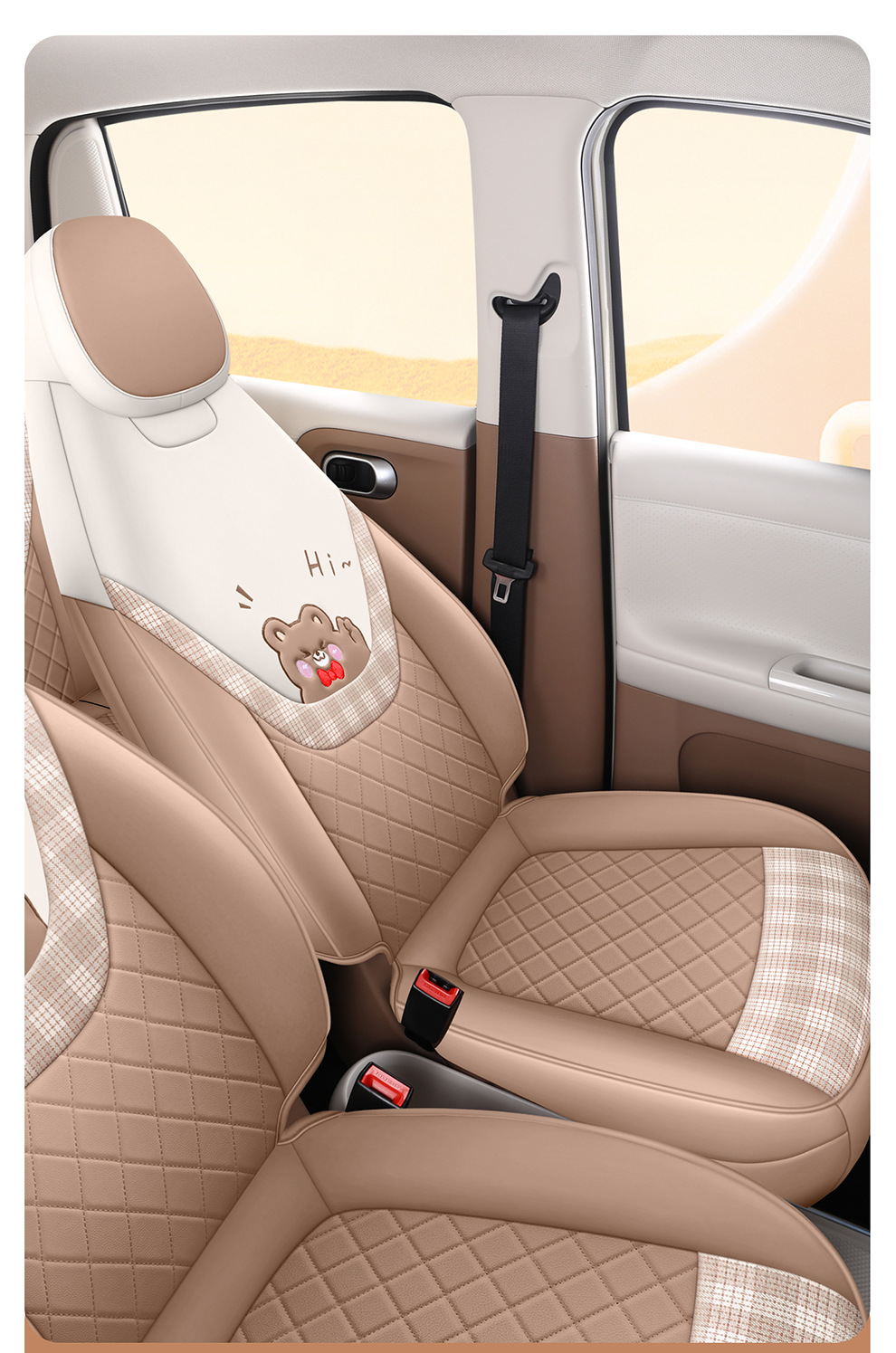 26 Models of Wuling Hongguang Miniev Car Seat Cushion Covers, Specialized for All Seasons, Hongguang Mini Fifth-Generation Four-Door Version Seat Covers