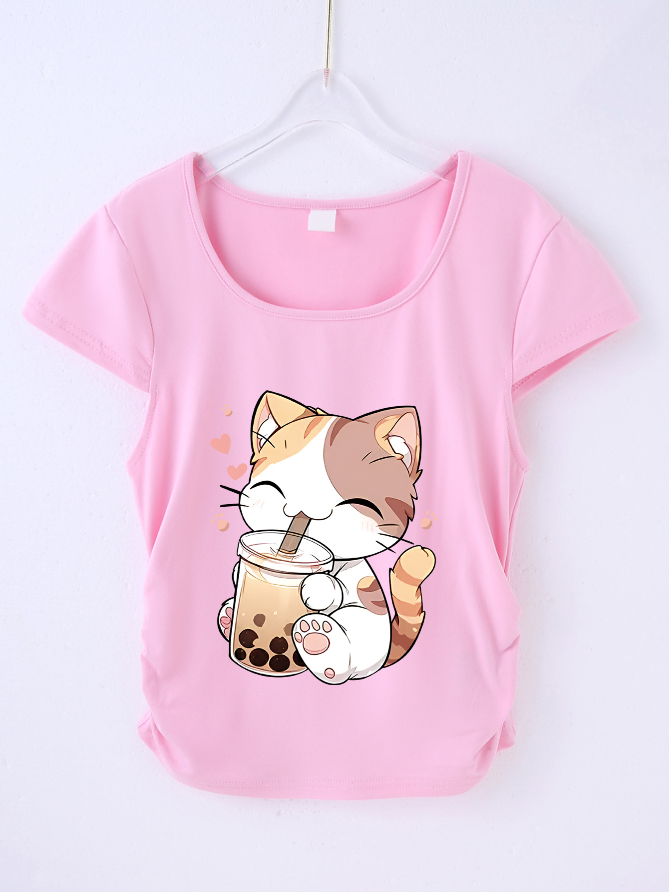 캣 핑크 티셔츠