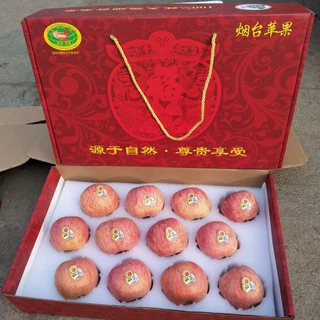正宗烟台红富士栖霞苹果当季现摘现发一件代发红富士礼盒