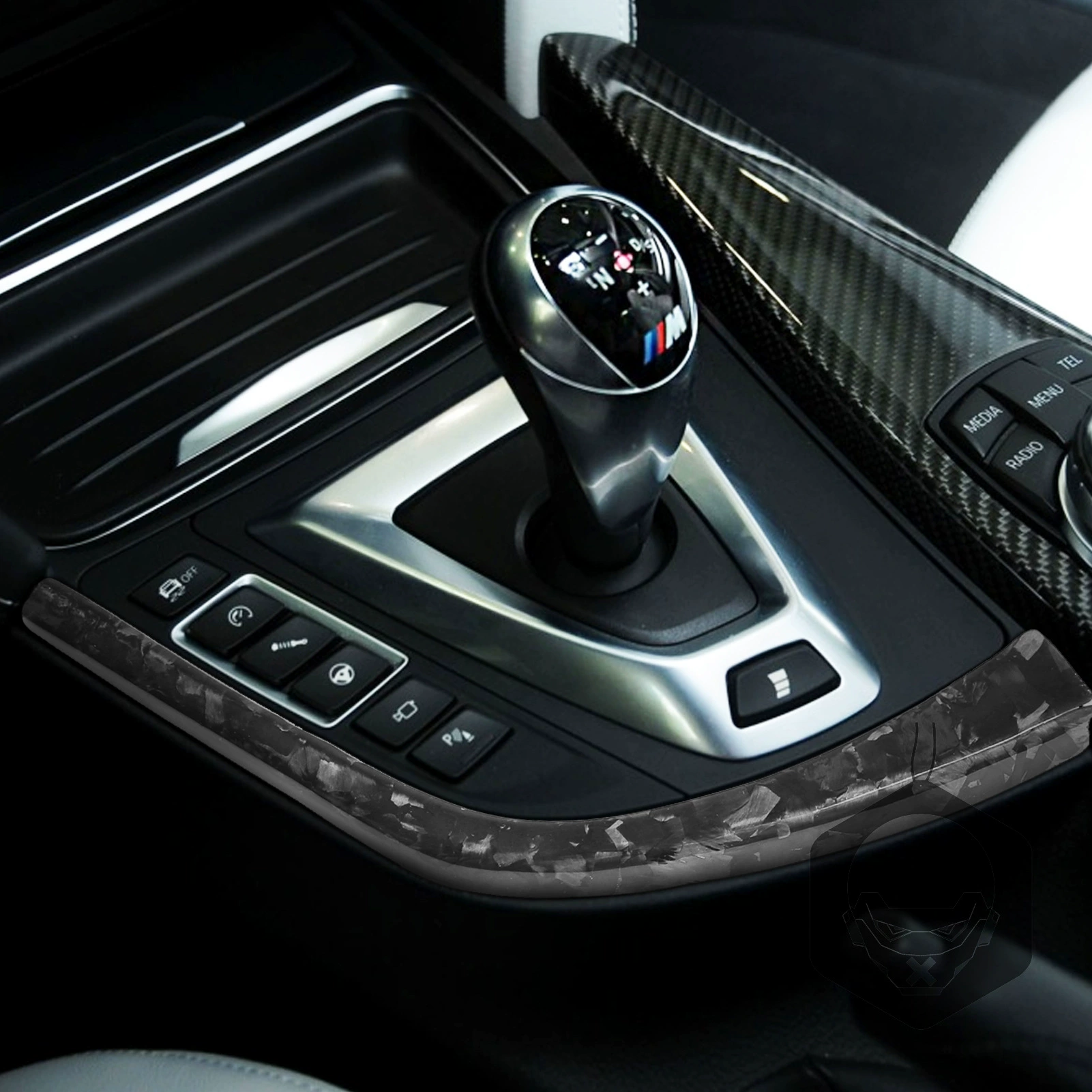 Применимо к BMW M3 M4 рядной передачей L-образная боковая рамка декоративная наклейка 14-19 кованый каркас интерьерная модификация