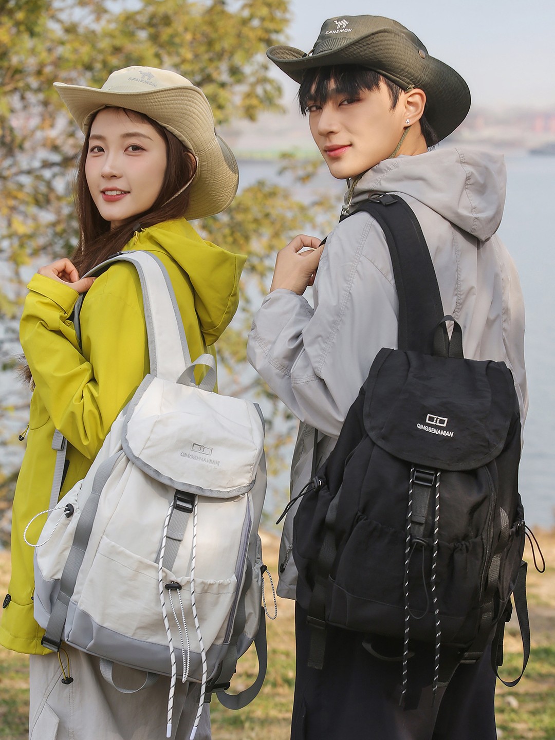 2026 New Outdoor Hiking and Mountaineering Bag, Lightweight Sports Drawstring Backpack, Unisex High-Looking Backpack