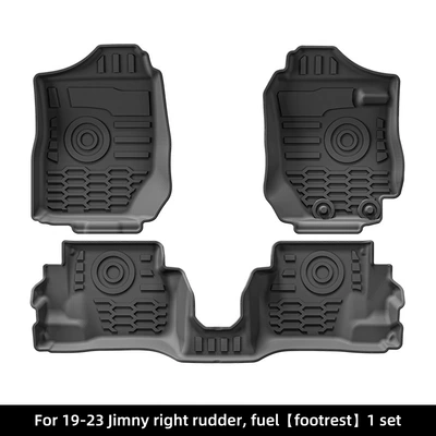 Suitable for 19-25 Suzuki Jimny Jimny Car Floor Mats, Special Car-Specific Environmentally Friendly and Dirt-Resistant Tpe Floor Mats (Modelə uyğun ayaqaltı) - 19-23-suzuki-jimny-right-hand-drive-single-layer-floor-mats-manual-transmissionfueljapan