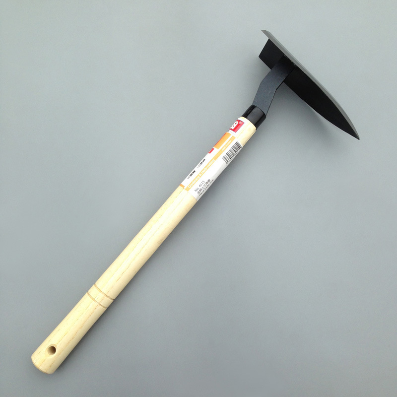 金田全钢木柄三角锄 除草镰刀种花种菜开沟排水小锄头 考古挖掘
