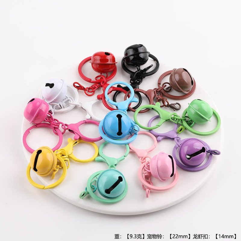 Colorful Painted Round Dragon Bell Three-Piece Set DIY Handmade Bag Doll Pendant Keychain Material Accessories Colorful Painted Round Dragon Bell Three-Piece Set DIY Handmade Bag Doll Pendant Keychain Material Accessories