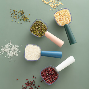 Simple rice spoon Kitchen household with clip measuring spoon flour Cup cereal flour scoop large capacity spoon wholesale