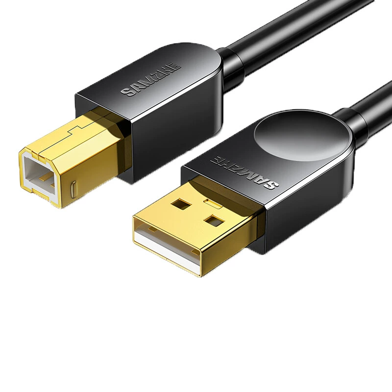 Кабель подключения принтера Shanze 0.5/1/2/3 м USB быстрый печатный кабель 2.0 квадратное отверстие SD-05C