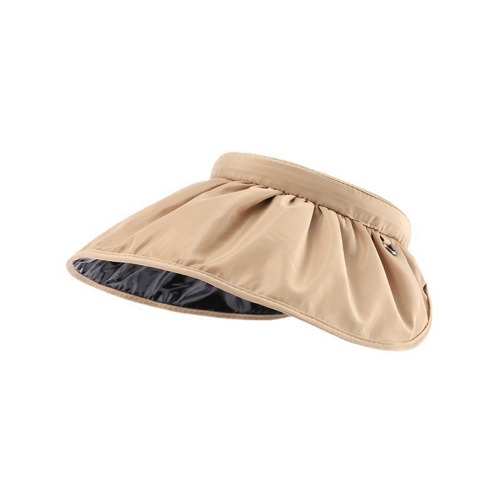 Women's Summer 2025 New Sun Hat UV Protection Shell Hat Topless Foldable Headband Wide Brim Face Shield Sun Hat