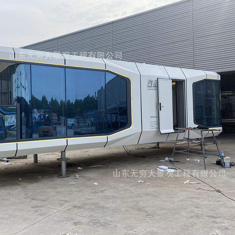 Campamento escénico al aire libre destacado B & B cabina móvil Cabina estrellada Sky View cabina inteligente Casa nueva