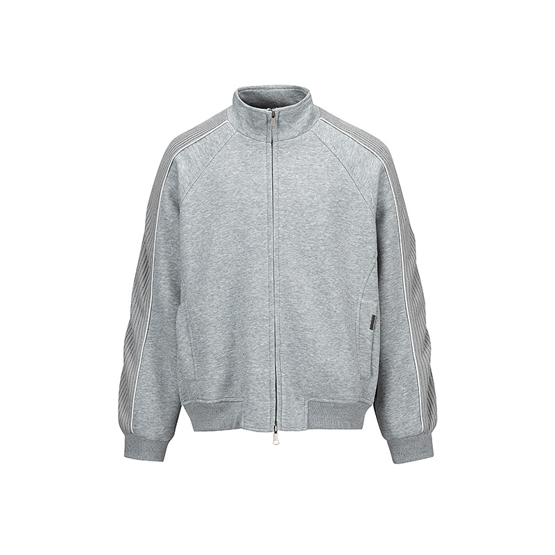 Wuhang 2025 New Autum Stand-Up Collar Jacket Men's Loose and Versatile Casual Jacket Wt1363