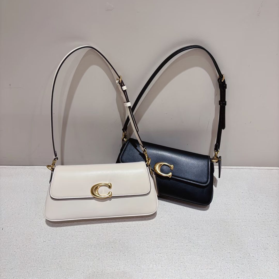2025 New Women's Jet Underarm Bag Retro Monogram Baguette Bag Color-Block Accordion Bag Commuter Shoulder Crossbody Bag