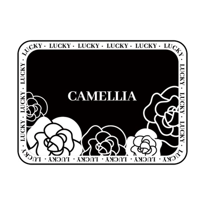 Cushion, Autumn and Winter Warm — Seat cushion, seat cover - lucky-camellia-curtain-black