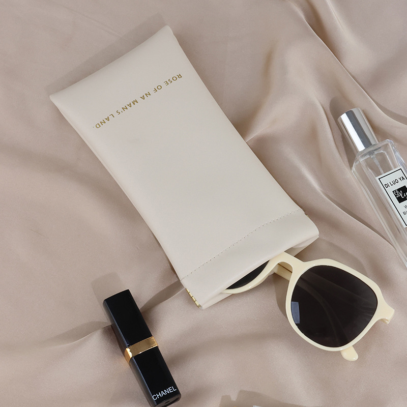 pu glasses bag women‘s sunglasses buggy bag portable anti-pressure myopia eye bag automatic closed protective cover