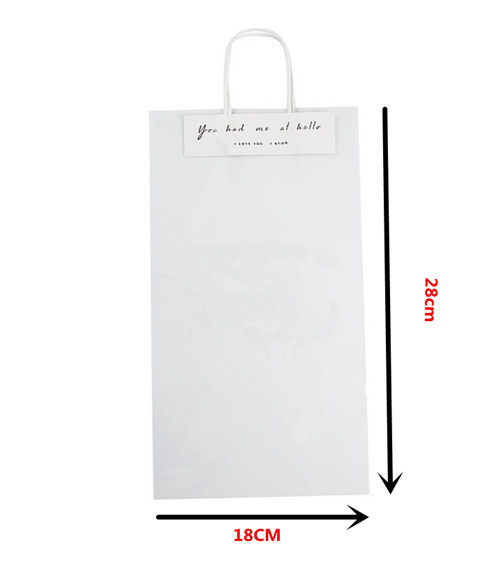 Té de leche bolsa portátil OPP bolsa transparente bolsa de flores frescas ramo de ropa de embalaje para llevar bolsa de yeso embalaje de descuento publicidad