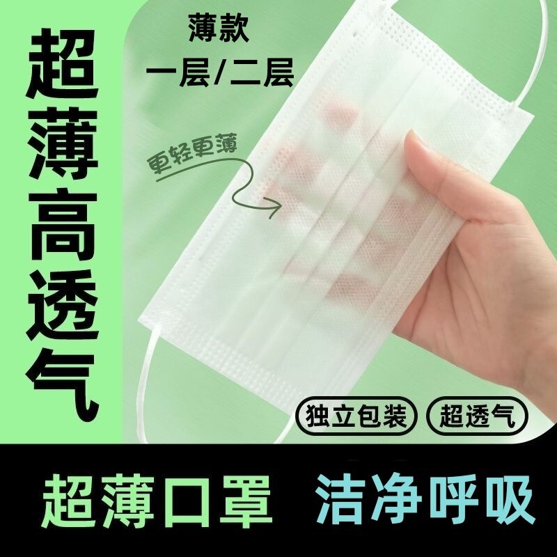Thin Ultra-Thin Disposable Mask with Two Layers and One Layer Breathable Anti-Hair Catering Hygiene Food Factory Beauty Salon Wholesale Thin Ultra-Thin Disposable Mask with Two Layers and One Layer Breathable Anti-Hair Catering Hygiene Food Factory Beauty Salon Wholesale