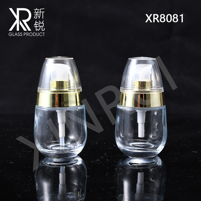 现货新款高端化妆品包材玻璃瓶日化玻璃瓶原液瓶滴管瓶胖子瓶