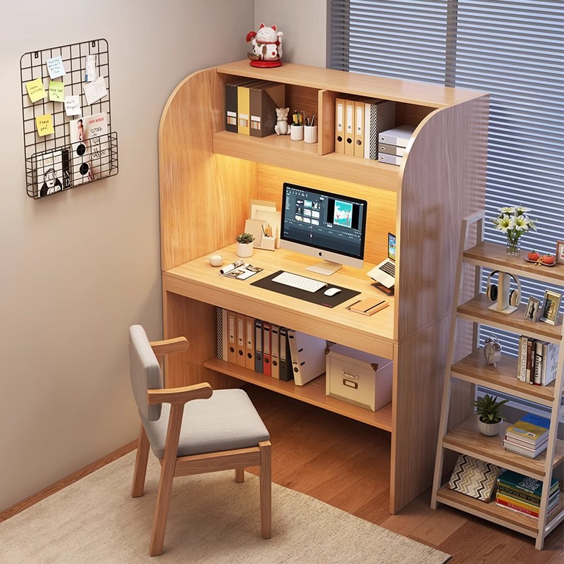 Escritorio, dormitorio, escritorio de autoaprendizaje, escuela primaria, escuela secundaria, estantería, mesa y silla integradas, partición combinada, mesa de estudio inmersiva