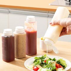 Sauce Squeeze Bottle with Lid for Tomato Salad Dressing, Food Storage Container for Honey & Oyster Sauce, Leak-Proof Kitchen Oil Dispenser