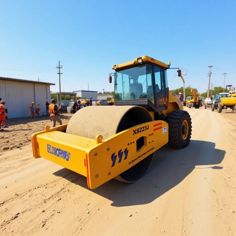 XCMG XS20 toneladas 22 toneladas 26 toneladas rodillo vibratorio de acero único compactor de carretera XCMG