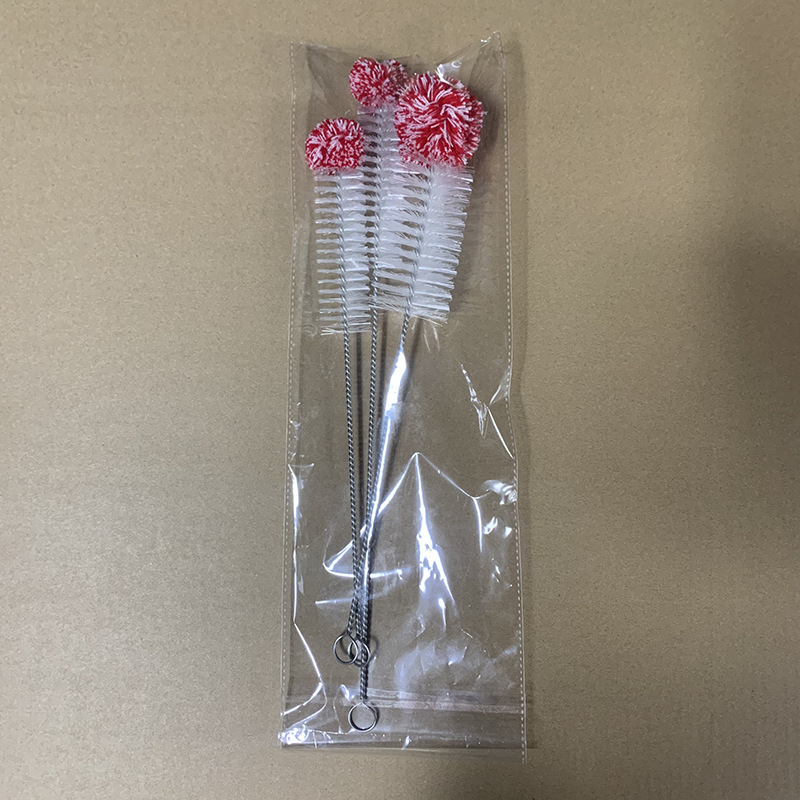 Cepillo de botella cepillo de algodón cepillo de botella de leche botella de vidrio cepillo de limpieza antiarañazos cepillo de nylon cocina transfronteriza Venta caliente botella de soda