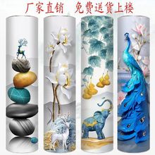 360创意圆形旋转鞋柜 简约现代多层圆柱型鞋架省空间大容量门厅柜