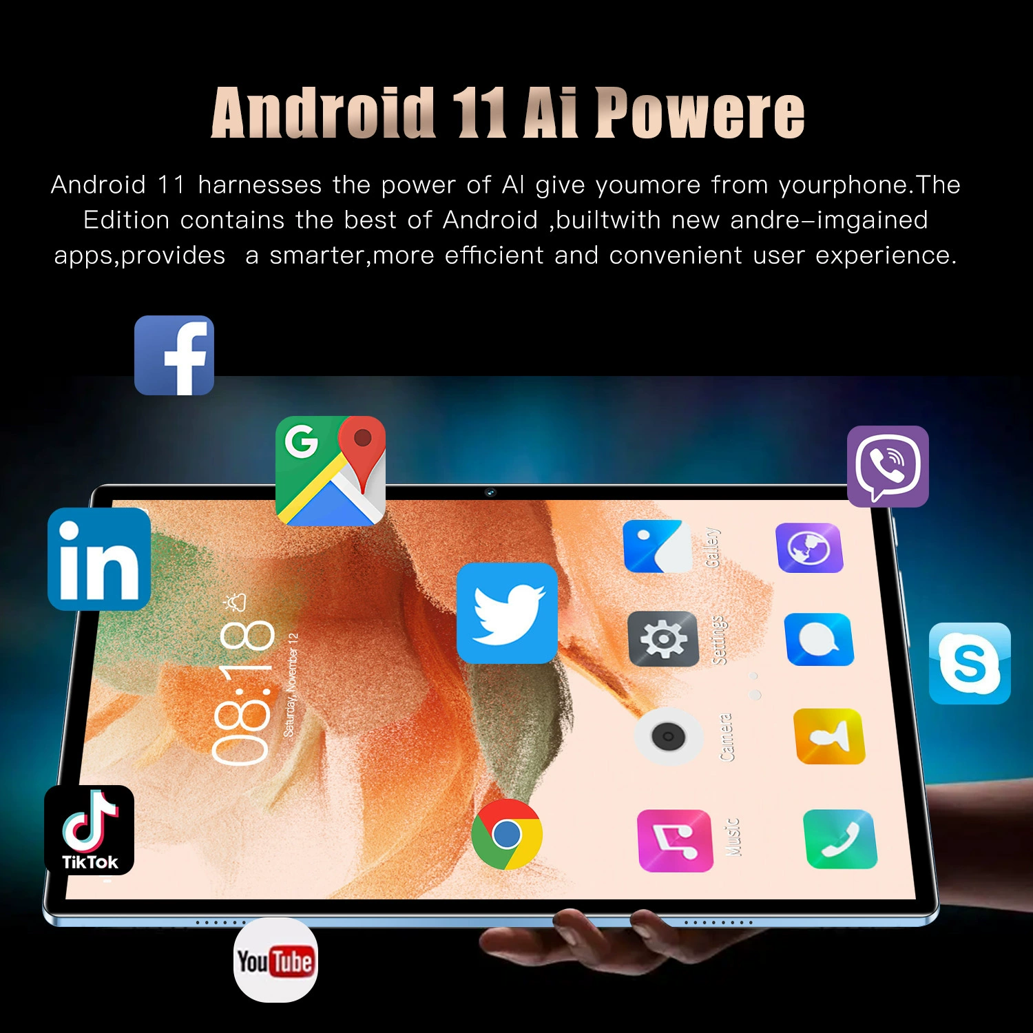 Умный планшет-ноутбук, Android, 1 дюйм, 4G
