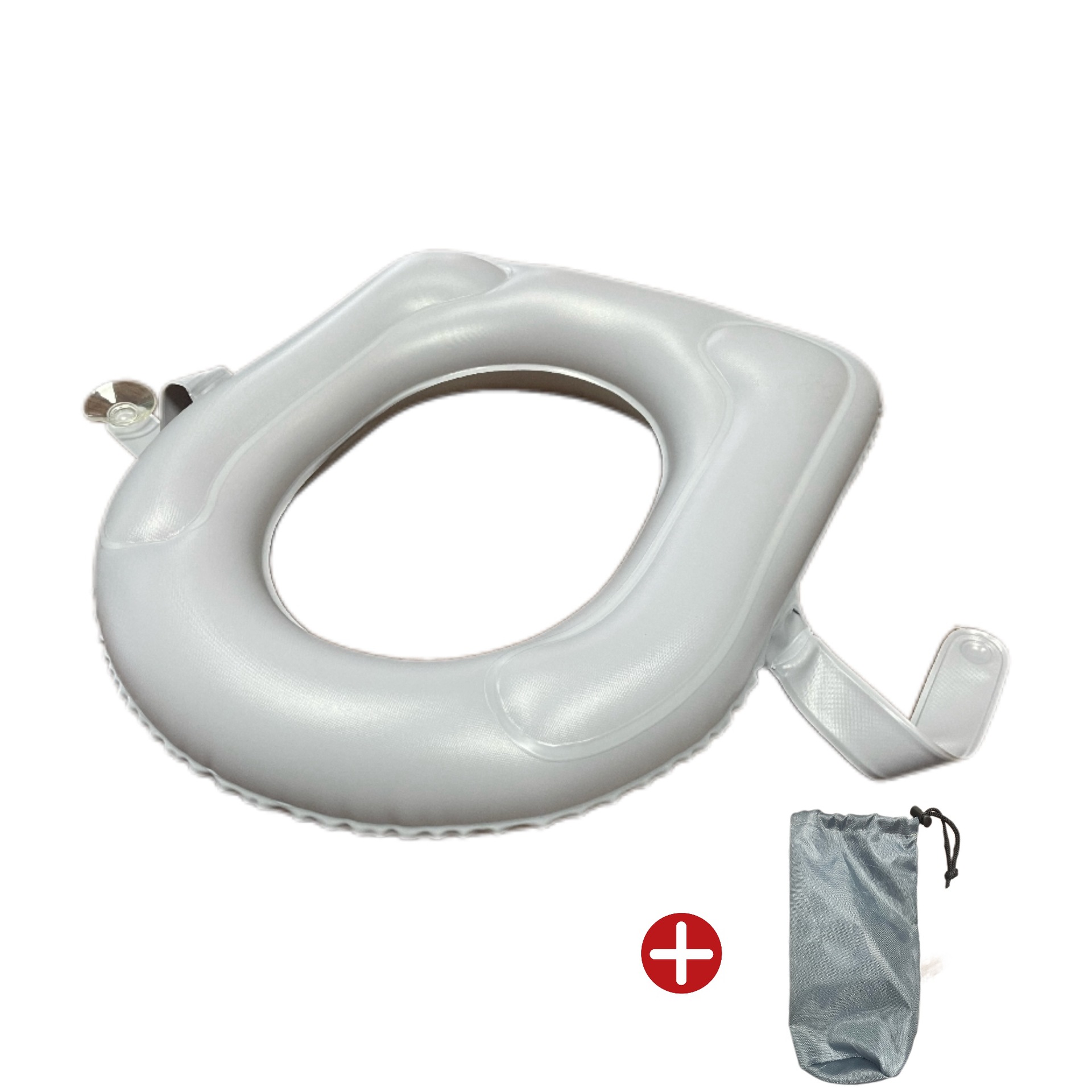 Cojín de inodoro de soplado de PVC inflable al por mayor Cojín de asiento de acné antipresión Cojín de inodoro de ventosa inflable