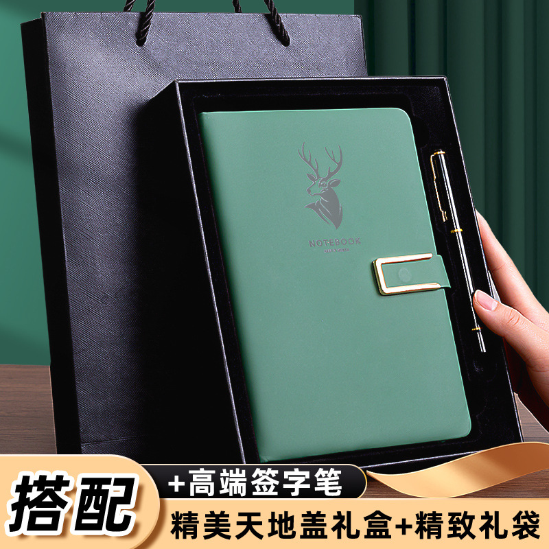 A5 cuaderno oficina de negocios trabajo reunión Libro de grabación hebilla simple Bloc de notas engrosada logotipo imprimible