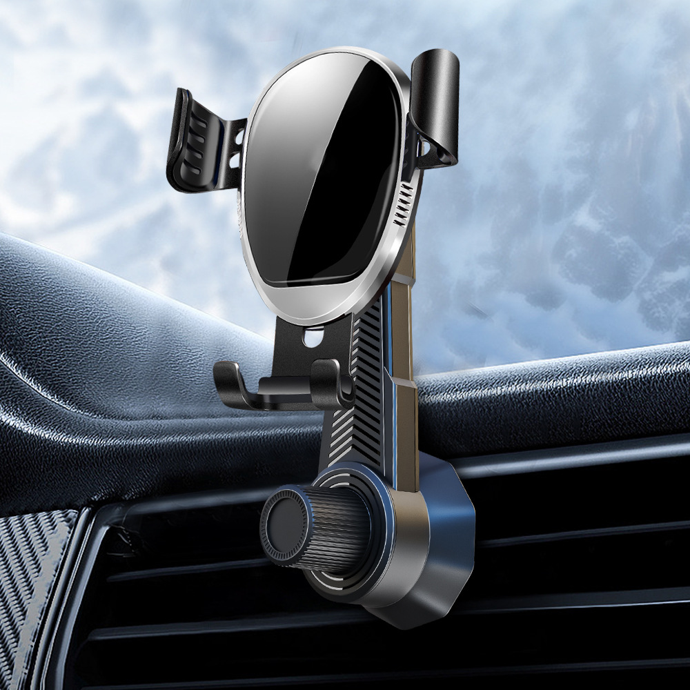 Mobile Phone Car Holder New Car Navigation Car Air Conditioning Support Fixed Air Outlet Universal Navigation Mobile Phone Hook