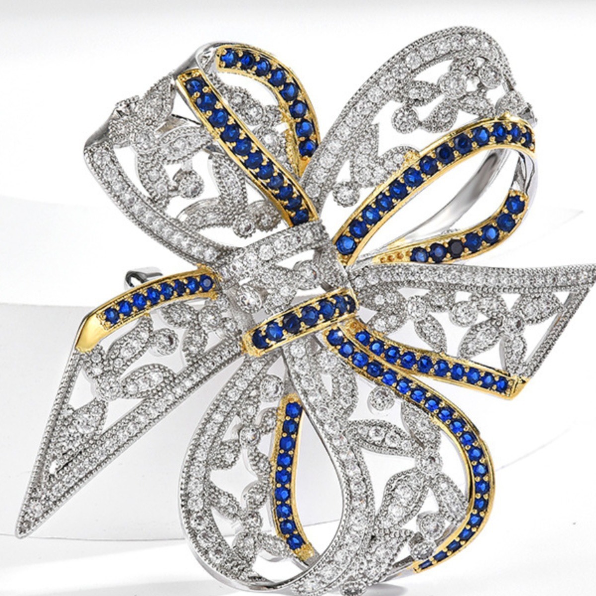 Exquisite Luxus Brosche Mit Zirkonia Für Damen Retro Stil_voghion.com