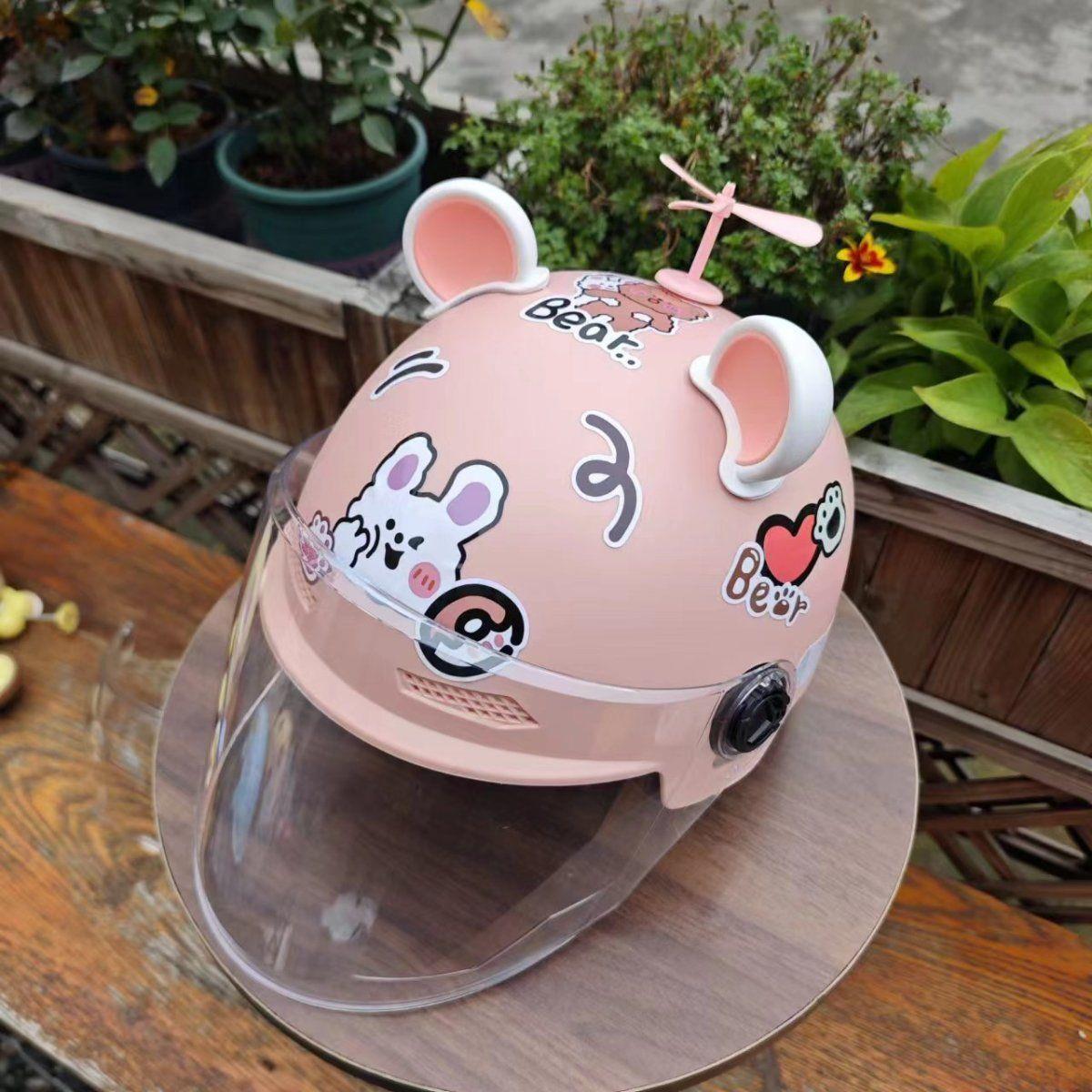 New national standard adult unbreakable electric motorcycle helmet for men and women, cute design, suitable for couples and best friends, with summer sun protection and breathable features