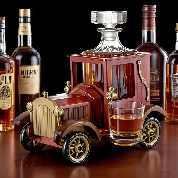 Набор винных бутылок в форме винтажного автомобиля, уникальная бутылка для виски из стекла оригинальной формы, высококачественная креативная бутылка для вина.