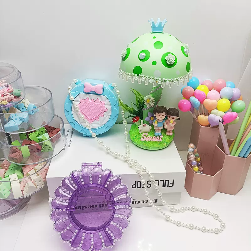 特价清仓儿童手工DIY主体小夜灯文具盒首饰盒奶油胶制作笔筒