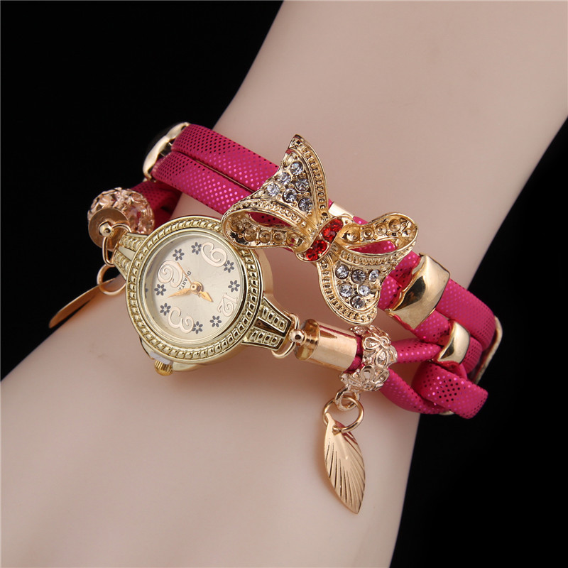 Elegant Butterfly Buckle Quartz Women's Watches display picture 4