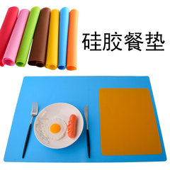 純色平面シリコンパッド子供小学生のテーブルパッド防水滑り止めシリコン製洋食パッド断熱パッド耐高温