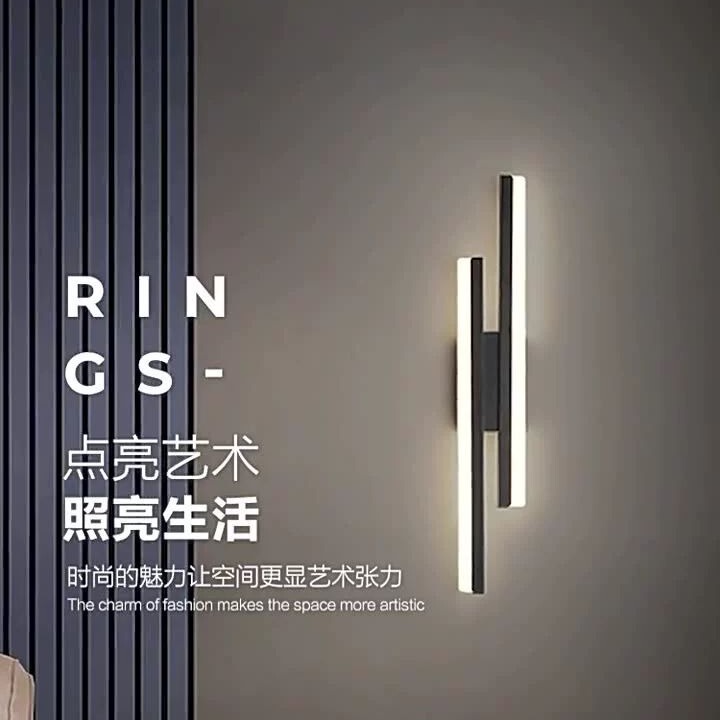 Wall Lamp Nordic Bedroom Bedside Lamp Living Room Background Wall Hotel Corridor Led Indoor Wall-Mounted Creative Design