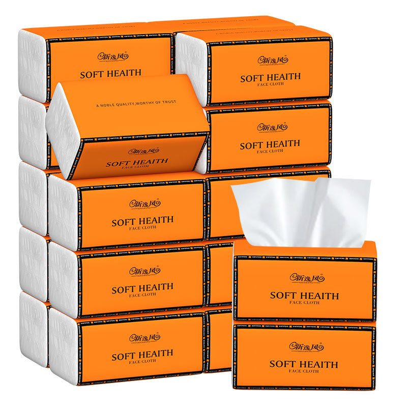 Caja completa de 24 paquetes de toallas de papel domésticas de extracción de papel portátil asequible hotel toallas faciales servilletas de venta