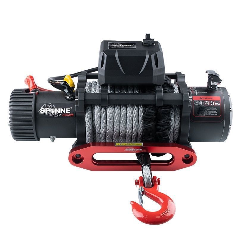 蜘蛛电动绞盘12000/13500磅汽车自救脱困器越野车改装12v拖车车载