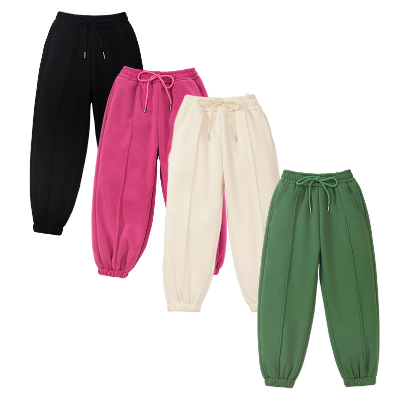Pequeño Maven grueso forrado de lana pantalones de niños europeos y americanos pantalones de invierno cálido pantalones de niños pantalones casuales para el hogar image 5