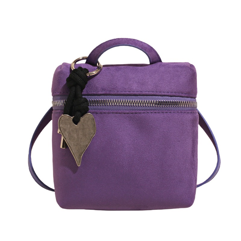 Bolso de moda coreano 2025 verano nuevo bolso femenino textura esmerilada bandolera mini amor bandolera marea