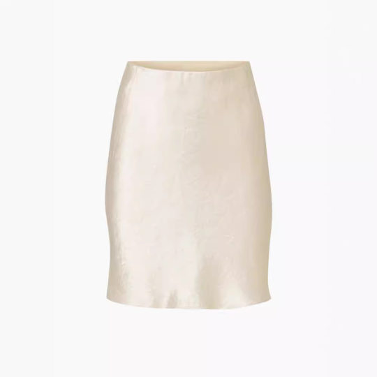 Triacetate Double-sided Satin High-grade Heavy-weight A- line Skirt Women's Spring and Summer Silk Skirt High Waist Skirt Skirt