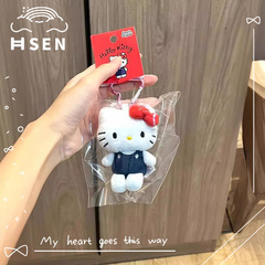 爆款hellokitty小挂件 blackpink同款爱心扣KT猫包包挂扣挂饰玩偶