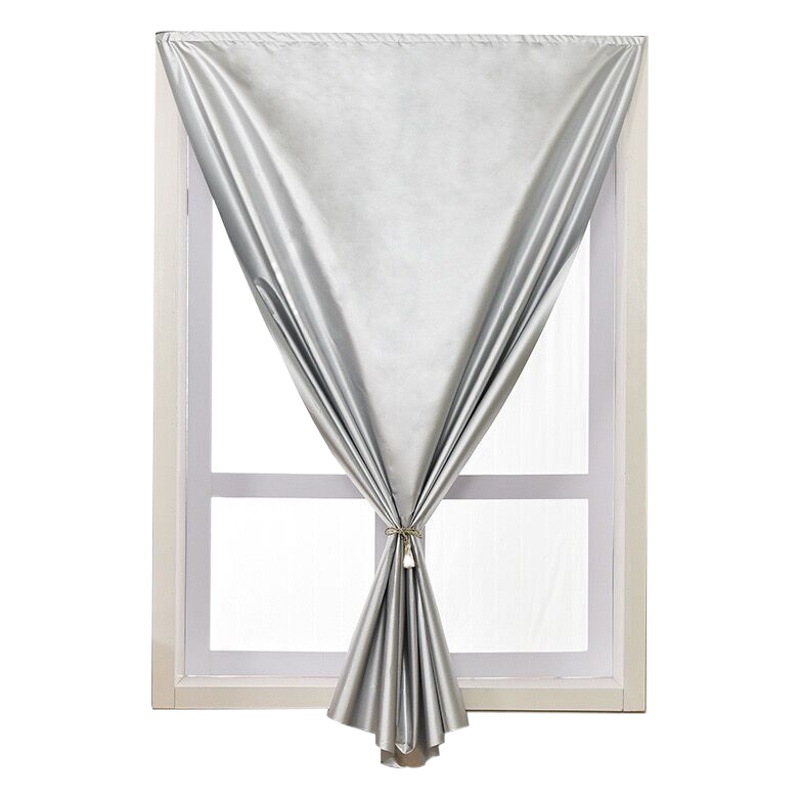 Cortinas de cinta mágica sin taladro, tela opaca, parasol para dormitorio, bloqueo de luz para ventana, protección UV, aislamiento térmico, protección solar.