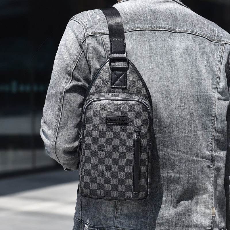 Chuongkaiye genuino productos pecho bolsa hombres nuevo negocio mensajero bolsa moda hombro bolsa gran capacidad casual hombro bolsa