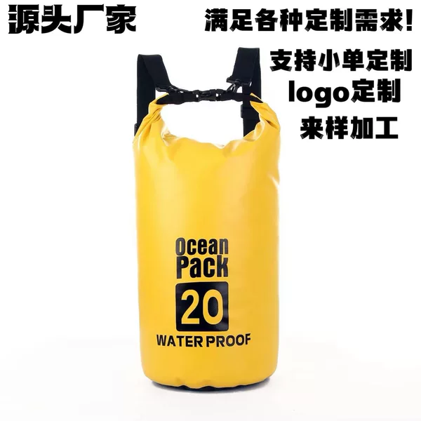 Source Factory Customized Cross-Border Popular Pvc Waterproof Bag Beach Rafting Swimming Bag Bucket Bag Single Backpack