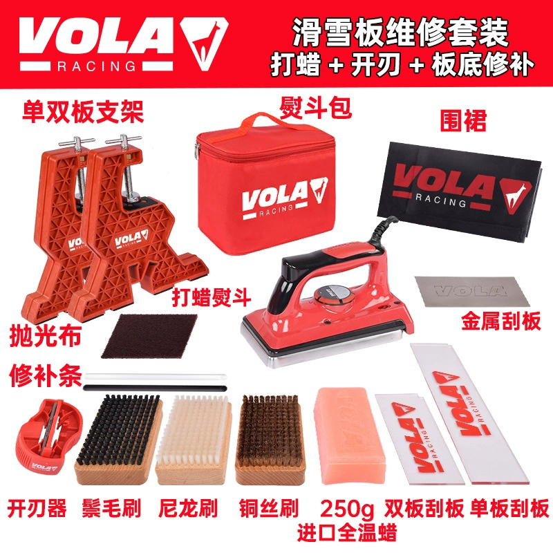 Snow Power French Vola Snowboard Repair and Maintenance Tool Set Waxed Iron Bottom Repair Blade