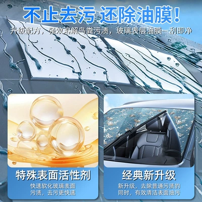 Glass agent and Oil Film Removal Car