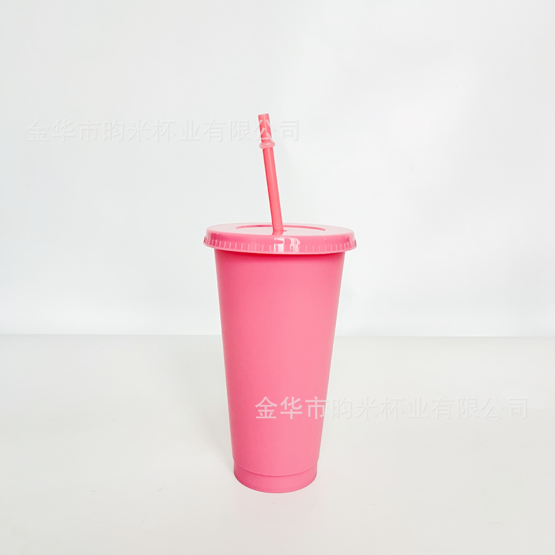 Transfronterizo PP color 24OZ taza de paja taza de té de leche de gran capacidad 710ML taza de plástico monocapa de color sólido se puede imprimir logotipo