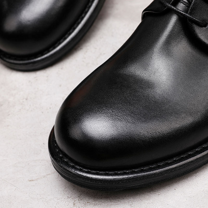 New big head Goodyear leather sole handmade shoes washed retro British fashion casual shoes outdoor_voghion.com