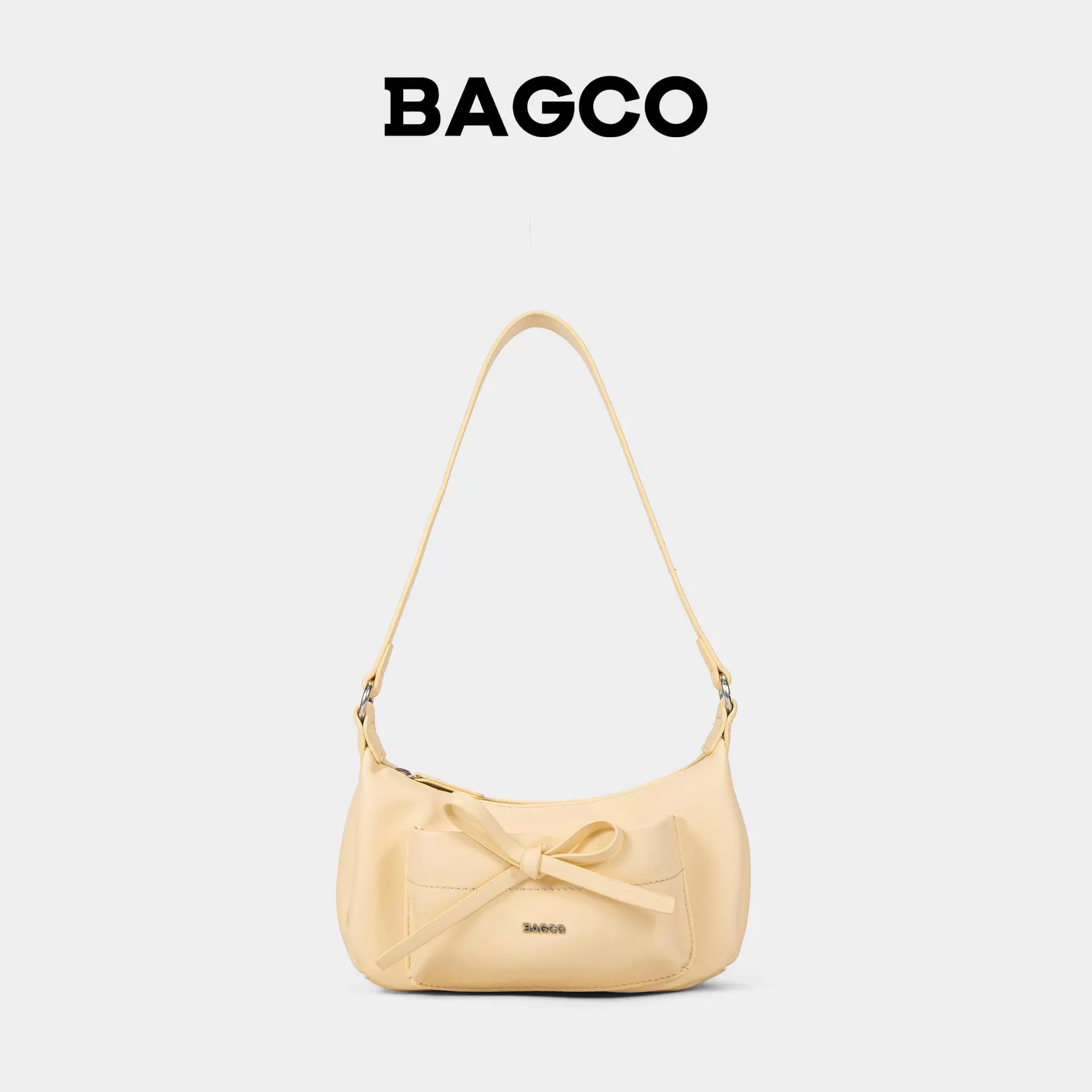 BAGCO 2025春夏新款小众马卡龙色质感手拎包女士包包