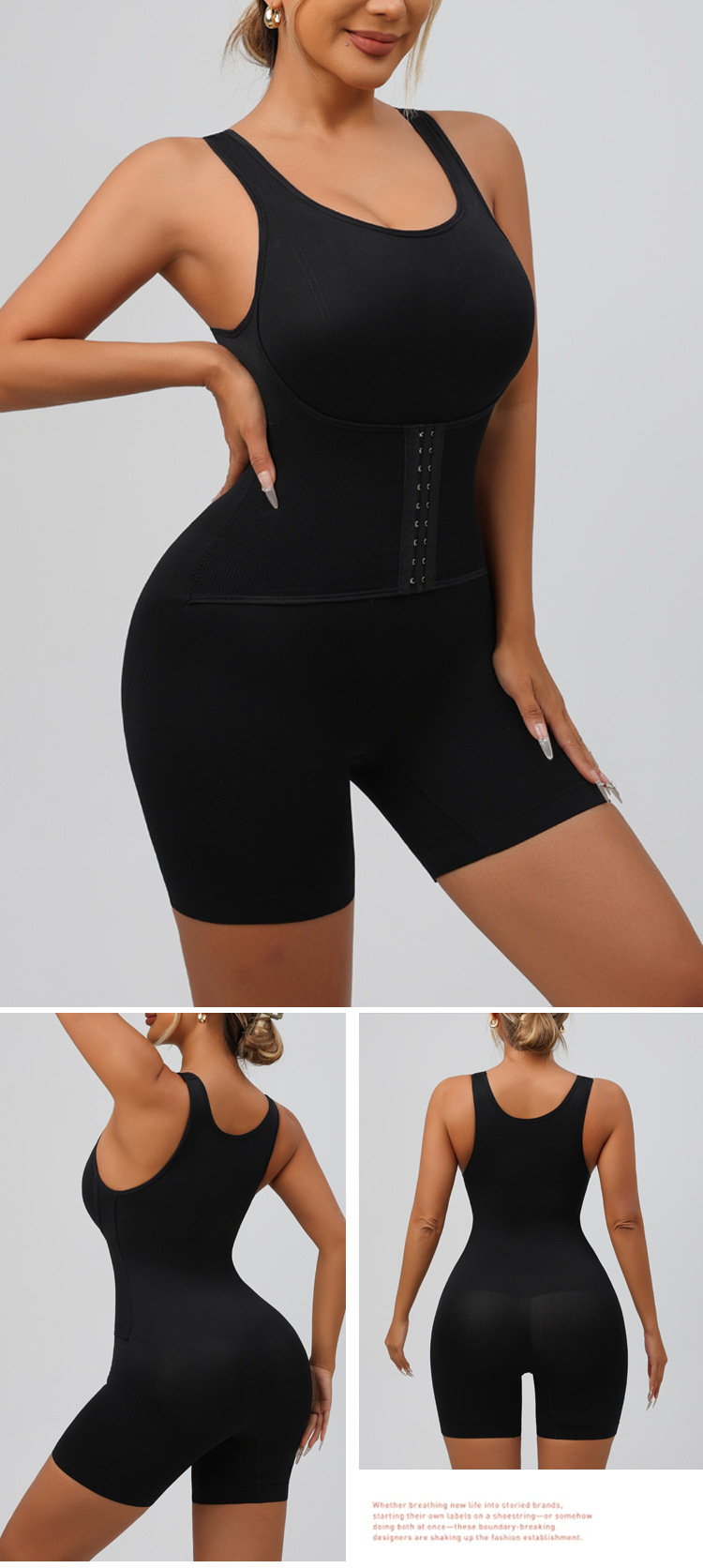 Plus size shapewear-bodysuit för kvinnor med magkontroll_voghion.com